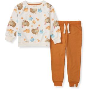 imageBurts Bees Baby Baby Boys Shirt and Pant Set Top ampamp Bottom Outfit BundleTurkey Time