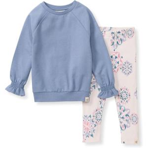 imageBurts Bees Baby Baby Girls Long Sleeve Top and Pant Set 100 Organic CottonHomemade Snowflakes