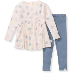 imageBurts Bees Baby Baby Girls Long Sleeve Top and Pant Set 100 Organic CottonIcey Trees