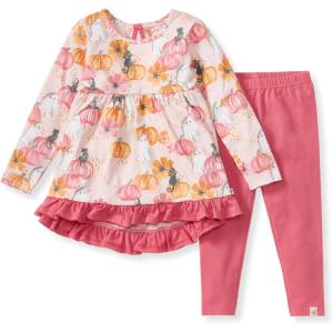 imageBurts Bees Baby Baby Girls Long Sleeve Top and Pant Set 100 Organic CottonMagical Pumpkin