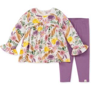 imageBurts Bees Baby Baby Girls Long Sleeve Top and Pant Set 100 Organic CottonRustic Floral