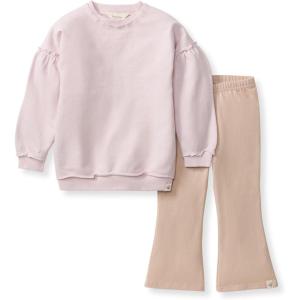 imageBurts Bees Baby Baby Girls Long Sleeve Top and Pant Set 100 Organic CottonSoft Violet