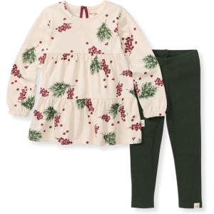 imageBurts Bees Baby Baby Girls Long Sleeve Top and Pant Set 100 Organic CottonWinter Berries