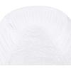 imageBassinet Sheet Infant Fitted BEESNUG Cover 100 Organic Cotton Soft Unisex Newborn Essentials for All Standard Oval or Rectangle Bassinet Bed Pads or Mattresses  15 x 33 InchesCloud White