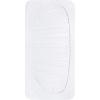 imageBassinet Sheet Infant Fitted BEESNUG Cover 100 Organic Cotton Soft Unisex Newborn Essentials for All Standard Oval or Rectangle Bassinet Bed Pads or Mattresses  15 x 33 InchesCloud White