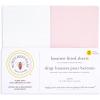 imageBassinet Sheet Infant Fitted BEESNUG Cover 100 Organic Cotton Soft Unisex Newborn Essentials for All Standard Oval or Rectangle Bassinet Bed Pads or Mattresses  15 x 33 InchesBlossomWhite
