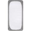imageBassinet Sheet Infant Fitted BEESNUG Cover 100 Organic Cotton Soft Unisex Newborn Essentials for All Standard Oval or Rectangle Bassinet Bed Pads or Mattresses  15 x 33 InchesHeather Grey