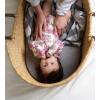 imageBassinet Sheet Infant Fitted BEESNUG Cover 100 Organic Cotton Soft Unisex Newborn Essentials for All Standard Oval or Rectangle Bassinet Bed Pads or Mattresses  15 x 33 InchesHeather Grey