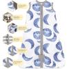 imageBurts Bees Baby Beekeeper Wearable Blanket Organic Cotton Swaddle 05 or 15 TOG Newborn Essentials Shower GiftBlue