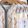 imageBurts Bees Baby Beekeeper Wearable Blanket Organic Cotton Swaddle 05 or 15 TOG Newborn Essentials Shower GiftGiraffes