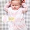 imageBurts Bees Baby Beekeeper Wearable Blanket Organic Cotton Swaddle 05 or 15 TOG Newborn Essentials Shower GiftRugby Stripe Blossom