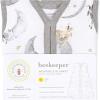 imageBurts Bees Baby Beekeeper Wearable Blanket Organic Cotton Swaddle 05 or 15 TOG Newborn Essentials Shower GiftWhite