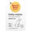 imageBurts Bees Baby Wipes Unscented Natural for Sensitive Skin with Aloe and Vitamin E  72 Baby Wipes  10 PackBaby Wipes