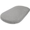 imageBassinet Sheet Infant Fitted BEESNUG Cover 100 Organic Cotton Soft Unisex Newborn Essentials for All Standard Oval or Rectangle Bassinet Bed Pads or Mattresses  15 x 33 InchesHeather Grey