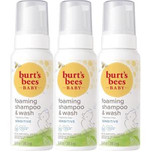 imageBaby Shampoo ampamp Wash Burts Bees Tear Free Soap Baby Care Original 21 Ounce Packaging May Vary84 Fl Oz Pack of 3