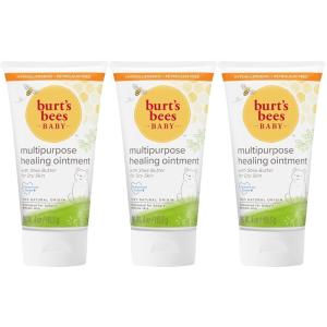 imageBurts Bees Baby 100 Natural Origin Multipurpose Healing Ointment Face ampamp Body Baby Ointment  75 Ounce Tub4 Ounce Pack of 3