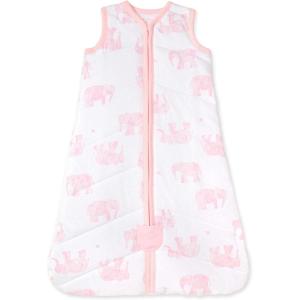 imageBurts Bees Baby Beekeeper Wearable Blanket Organic Cotton Swaddle 05 or 15 TOG Newborn Essentials Shower GiftQuilted Blossom Elephants
