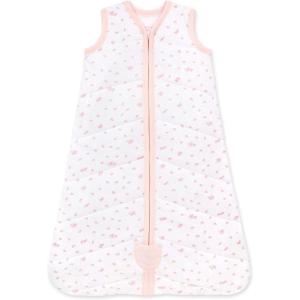 imageBurts Bees Baby Beekeeper Wearable Blanket Organic Cotton Swaddle 05 or 15 TOG Newborn Essentials Shower GiftQuilted Butterfly Garden