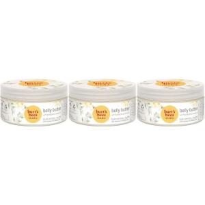 imageBurts Bees Mama Belly Butter Stretch Mark Cream for Pregnancy Massages Body ampamp Reduces Scar Appearance Prenatal ampamp Postnatal Tummy Skin Care Shea Butter ampamp Vitamin E Rich Formula 65 Oz Tub65 Ounce Pack of 3