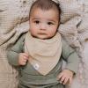 imageBurts Bees Baby 5Pack Bandana Bib Set with Snap ClosureAsh Grey