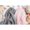 imageBurts Bees Baby Infant Blanket Cable Knit Made with 100 Soft Breathable Organic Cotton Nursing Blankets Machine Wash Baby Newborn Essentials Size 30 x 40 InchHeather Grey