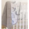 imageBurts Bees Baby Reversible Blanket Nursery Stroller ampamp TummyTime Organic Jersey Cotton Quilted Infant ampamp Toddler BeddingCloud Hello Moon
