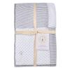 imageBurts Bees Baby Reversible Blanket Nursery Stroller ampamp TummyTime Organic Jersey Cotton Quilted Infant ampamp Toddler BeddingHeather Grey Dottie Bee