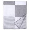 imageBurts Bees Baby Reversible Blanket Nursery Stroller ampamp TummyTime Organic Jersey Cotton Quilted Infant ampamp Toddler BeddingHeather Grey Dottie Bee