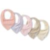 imageBurts Bees Baby 5Pack Bandana Bib Set with Snap ClosurePink Sand