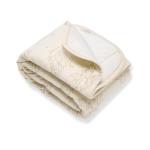 imageBurts Bees Baby Reversible Blanket Nursery Stroller ampamp TummyTime Organic Jersey Cotton Quilted Infant ampamp Toddler BeddingSwaying Branches Oat