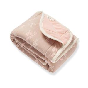 imageBurts Bees Baby Reversible Blanket Nursery Stroller ampamp TummyTime Organic Jersey Cotton Quilted Infant ampamp Toddler BeddingWhimsical Floral
