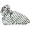 imageBurts Bees Baby Newborn Essentials Unisex Organic Cotton BootiesHeather Grey Stripe