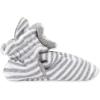 imageBurts Bees Baby Newborn Essentials Unisex Organic Cotton BootiesHeather Grey Stripe