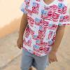 imageBurts Bees Baby babyboys Short Sleeve Shirt and Pant Set Top ampamp Bottom Outfit 100 Organic CottonMajestic Flags