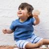 imageBurts Bees Baby babyboys Short Sleeve Shirt and Pant Set Top ampamp Bottom Outfit 100 Organic CottonWatercolor Stripes