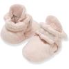 imageBurts Bees Baby Newborn Essentials Unisex Organic Cotton BootiesQuilted Pastel Pink