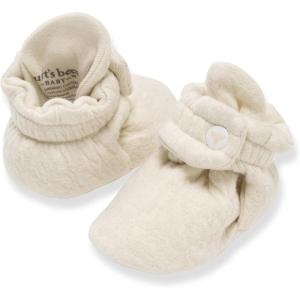 imageBurts Bees Baby Newborn Essentials Unisex Organic Cotton BootiesQuilted Oat