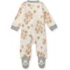 imageBurts Bees Baby Baby Girls Pajamas Sleep and Play Soft 100 Organic Cotton OnePiece PJ with NonSlip Bee Grip FootiesGooey Cinnamon Rolls