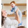 imageBurts Bees Baby Baby Girls Pajamas Sleep and Play Soft 100 Organic Cotton OnePiece PJ with NonSlip Bee Grip FootiesHanukkah Joy