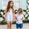 imageBurts Bees Baby babygirls Top and Pant Set Sleeveless Tunic and Leggings Bundle 100 Organic CottonCoral