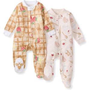 imageBurts Bees Baby Baby Girls Pajamas Sleep and PlayWaffle  Cheesecake