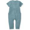 imageBurts Bees Baby Boys 100 Organic Cotton OnePiece Short Sleeve JumpsuitSmoke Blue