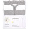 imageBurts Bees Baby unisexbaby Beekeeper Wearable Blanket 100 Organic Cotton Swaddle Transition Sleeping BagRugby Stripe Heather Grey
