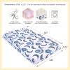 imageBurts Bees Baby  Fitted Crib Sheet Girls Boys ampamp Unisex 100 Organic Cotton Crib Sheet for Standard Crib ampamp Toddler Mattresses Pack of 2Blossom Buffalo Check