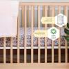 imageBurts Bees Baby  Fitted Crib Sheet Girls Boys ampamp Unisex 100 Organic Cotton Crib Sheet for Standard Crib ampamp Toddler Mattresses Pack of 2Flower Fields