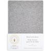 imageBurts Bees Baby  Fitted Crib Sheet Girls Boys ampamp Unisex 100 Organic Cotton Crib Sheet for Standard Crib ampamp Toddler Mattresses Pack of 2Grey Solid