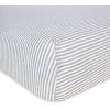imageBurts Bees Baby  Fitted Crib Sheet Girls Boys ampamp Unisex 100 Organic Cotton Crib Sheet for Standard Crib ampamp Toddler Mattresses Pack of 2Grey Stripe