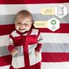 imageBurts Bees Baby  Fitted Crib Sheet Girls Boys ampamp Unisex 100 Organic Cotton Crib Sheet for Standard Crib ampamp Toddler Mattresses Pack of 2Jumbo Stripe
