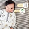 imageBurts Bees Baby  Fitted Crib Sheet Girls Boys ampamp Unisex 100 Organic Cotton Crib Sheet for Standard Crib ampamp Toddler Mattresses Pack of 2Navy Stripe