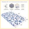 imageBurts Bees Baby  Fitted Crib Sheet Girls Boys ampamp Unisex 100 Organic Cotton Crib Sheet for Standard Crib ampamp Toddler Mattresses Pack of 2Navy Stripe